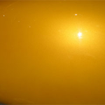 Satin Royal Gold Candy Color Pearls on a Fender