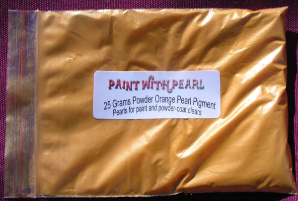25 Gram Bag of Bright Orange Candy Color Pearls