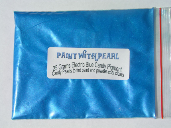25 Gram Bag of Electric Blue Candy Color Pearls