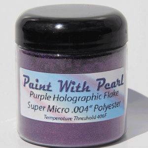 4 oz Jar Purple Holographic Metal Flake