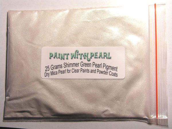 25 gram bag of Green Shimmer Phantom Pearl