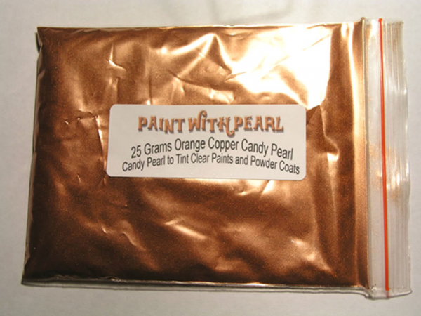 25 Gram Bag Orange Copper Candy Color Pearls