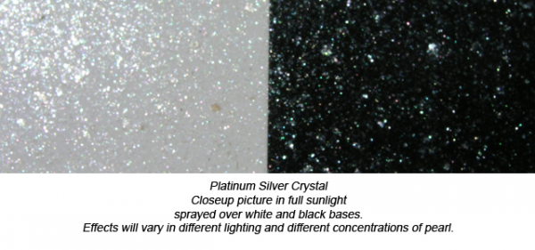 Swatch of Ice Crystal Silver Phantom Pearl