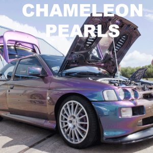 Colorshift Pearls in every multi-color option here. Works in paint, powder coat, even nail polish and shoe polish. Try our Chameleon Colors!