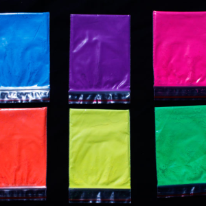 Assortment of 25 Gram Bags of Neon Paint Pigment