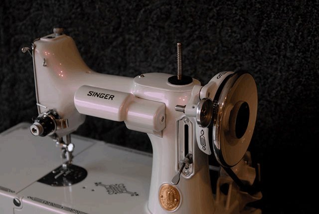 Custom Sewing Machine Violet Satin Phantom Pearl Paint