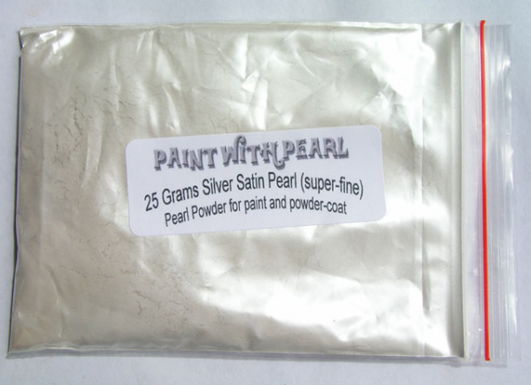 25 gram bag of Silver Satin Phantom Pearl