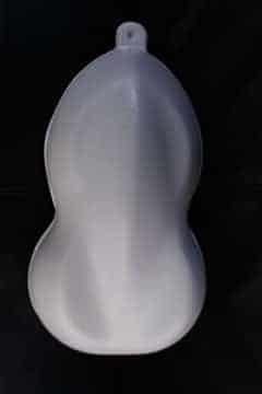 white plastic car shape test panel