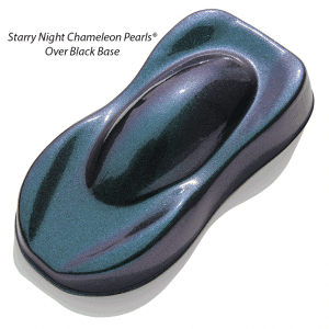 Starry Night Custom Paint Teal Blue Purple super dark midnight chameleon over a black base coat.