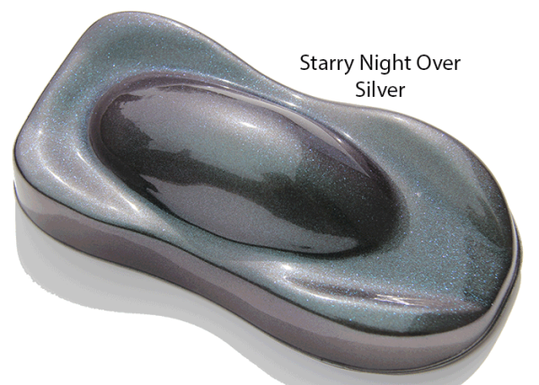 Starry Night Teal Blue Purple Dark Midnight Colorshift Pearls.